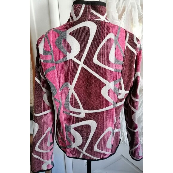 Trimdin Jacket Womens Wearable Art Artisan Tapestry Reversible Size L ? - Picture 2 of 6